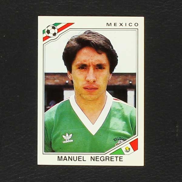 Mexico 86 Nr. 123 Panini Sticker Manuel Negrete