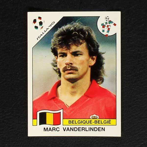 Italia 90 Nr. 342 Panini Sticker Marc Vanderlinden