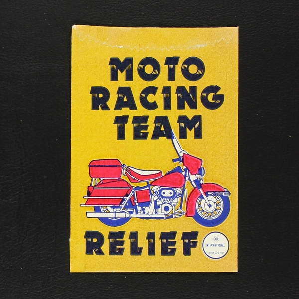 Moto Racing Team Cox International sticker bag