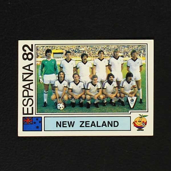 Espana 82 Nr. 419 Panini Sticker New Zealand Mannschaft