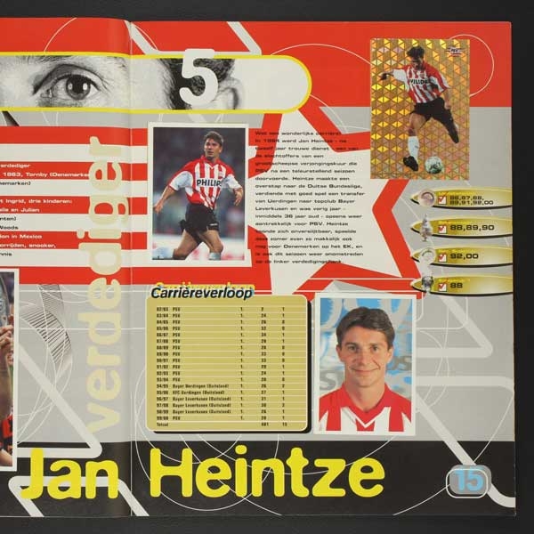 PSV 2001 Panini Sticker Album komplett