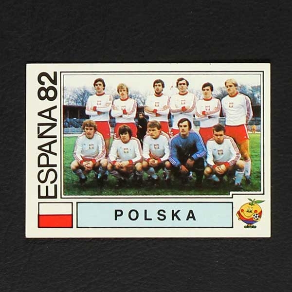 Espana 82 Nr. 055 Panini Sticker Polska Mannschaft