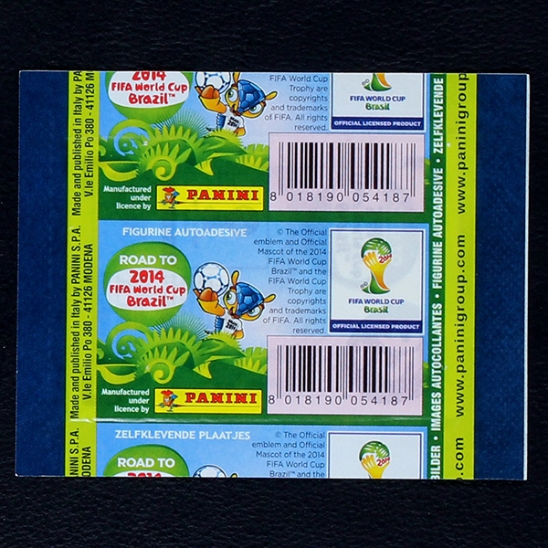 Road to Brasil 2014 Panini Sticker Tüte - türkische Version