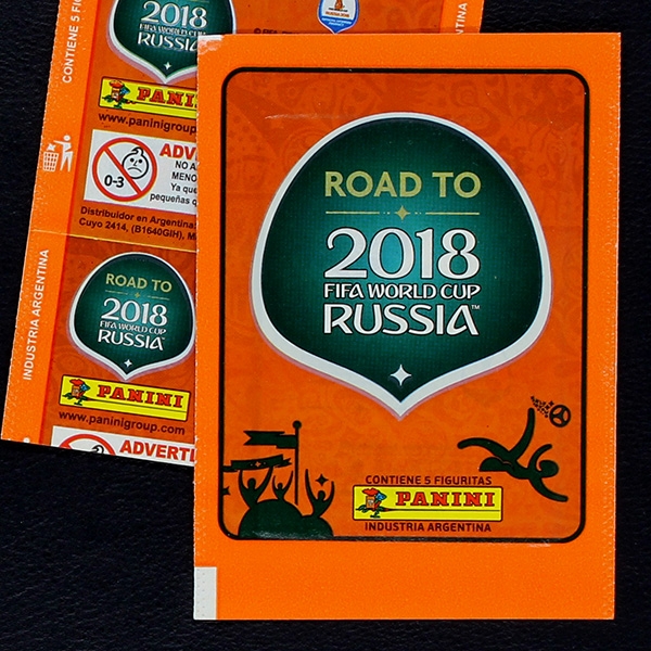 Road to Russia 2018 Panini Sticker Tüte - Argentina Version orange