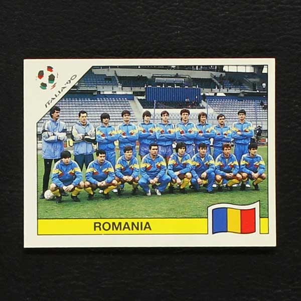 Italia 90 Nr. 155 Panini Sticker Romania Mannschaft