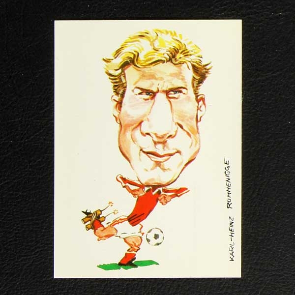 Rummenigge Bergmann Sticker Fußball 83 Karikatur