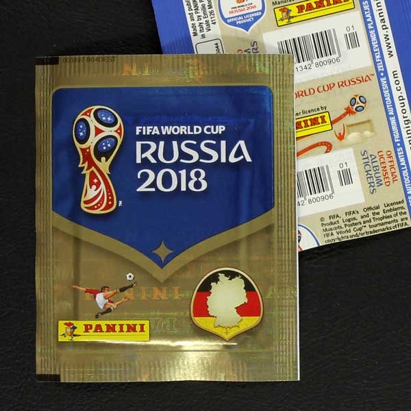 Russia 2018 Panini sticker bag german variant