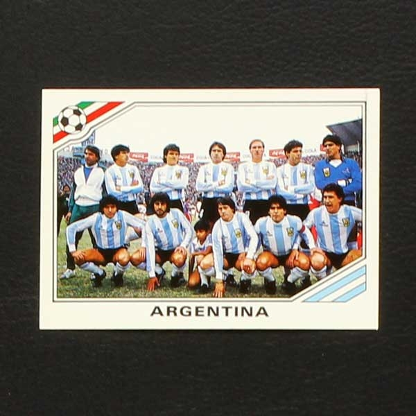 Mexico 86 Nr. 073 Panini Sticker Team Argentina