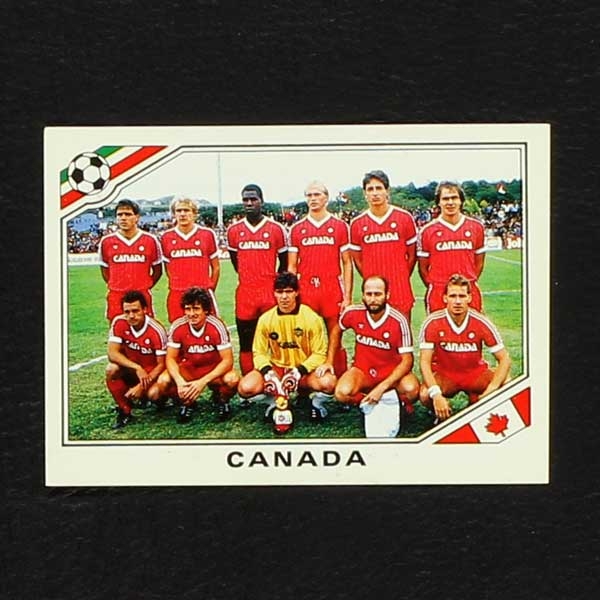 Mexico 86 Nr. 219 Panini Sticker Team Canada