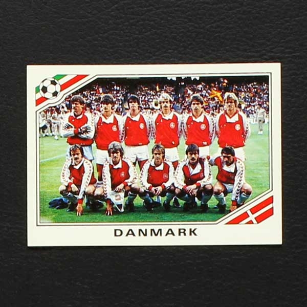 Mexico 86 Nr. 347 Panini Sticker Team Danmark