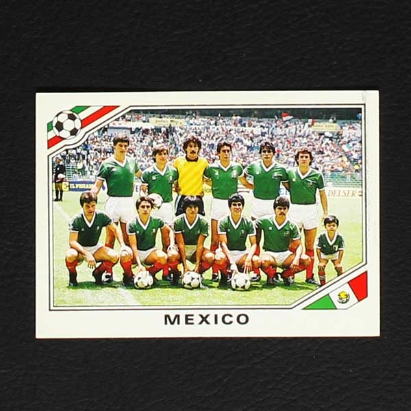 Mexico 86 Nr. 111 Panini Sticker Team Mexico