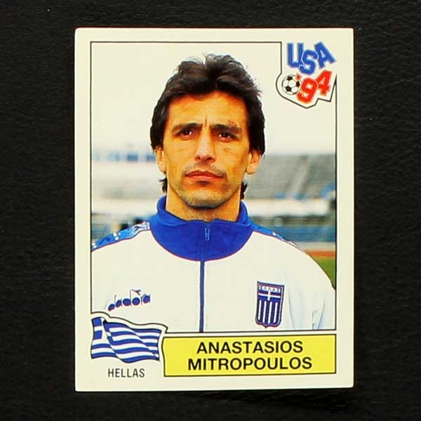 USA 94 Nr. 234 Panini Sticker Anastasios Mitropoulos