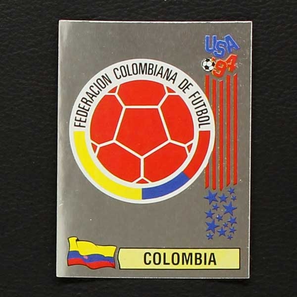 USA 94 Nr. 039 Panini Sticker Wappen Colombia