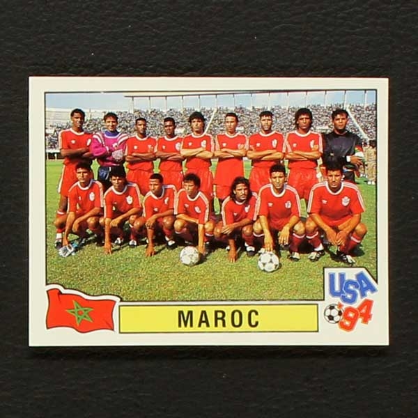 USA 94 Nr. 313 Panini Sticker Mannschaft Maroc