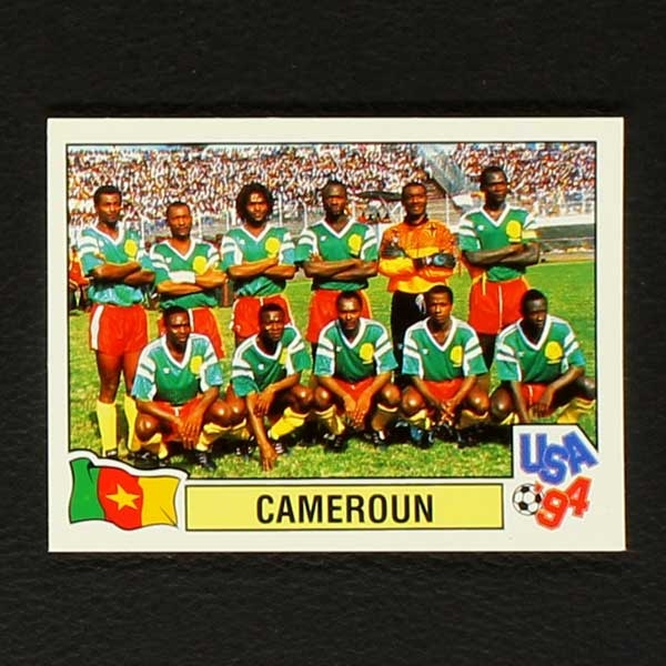 USA 94 Nr. 105 Panini Sticker Mannschaft Cameroun