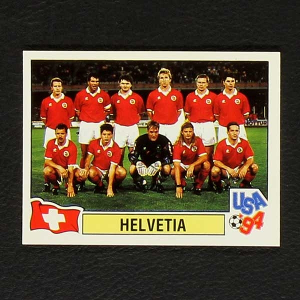 USA 94 Nr. 029 Panini Sticker Mannschaft Helvetia