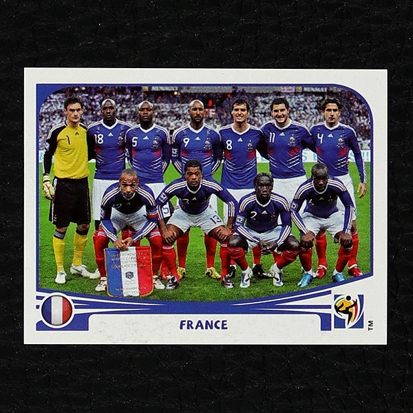 Frankreich Team Panini Sticker Nr. 87 - South Africa 2010