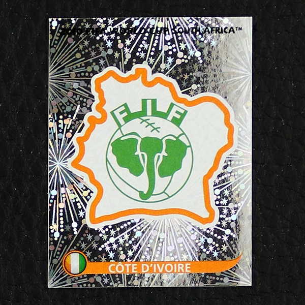 Ivory Coast Badge Panini Sticker No. 525 - South Africa 2010