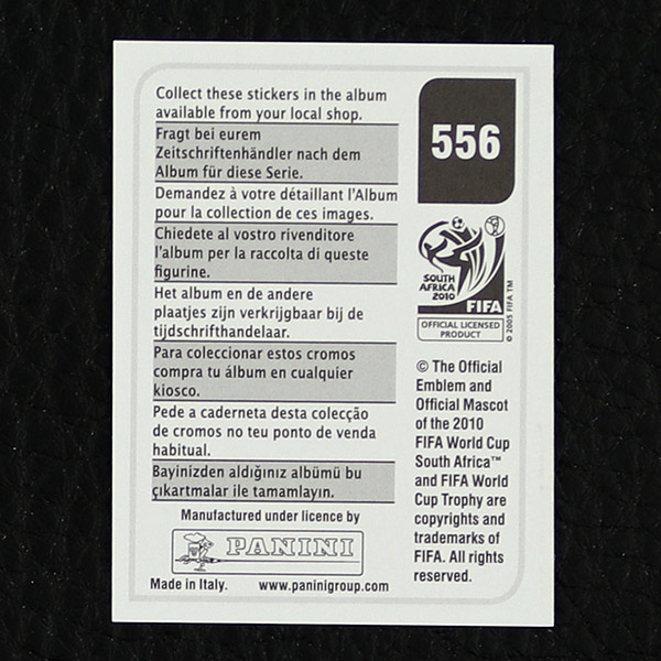 Deco Panini Sticker Nr. 556 - South Africa 2010