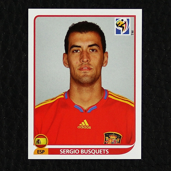 Sergio Busquets Panini Sticker Nr. 571 - South Africa 2010