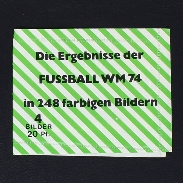 Fußball WM 74 Stockhaus Sticker Tüte