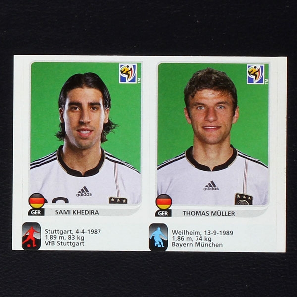 South Africa 2010 Panini update Sticker Khedira und Müller