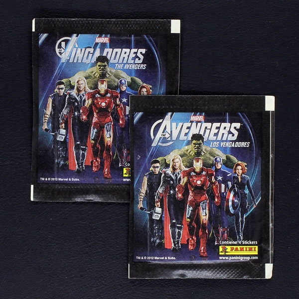 Avengers Panini 2 Sticker Tüten Brasil Variante