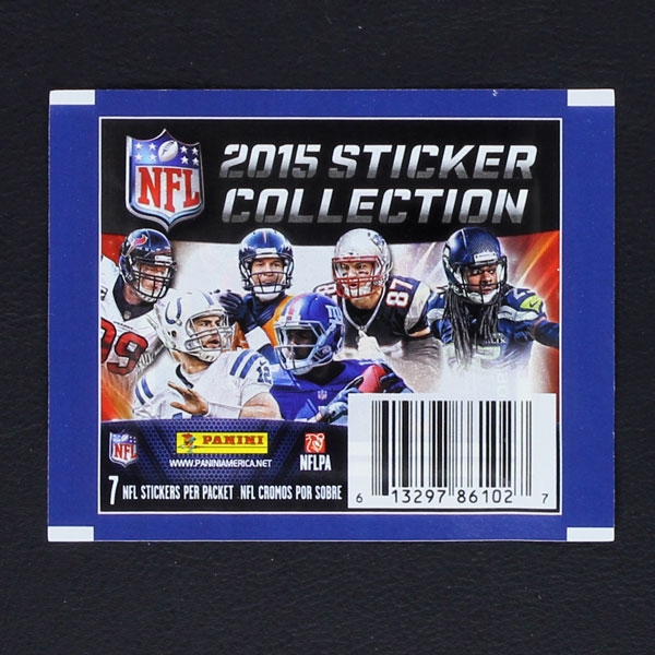 NFL Football 2015 Panini sticker bag