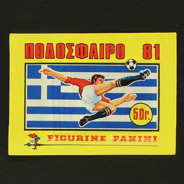 Football 81 Panini sticker bag Greece