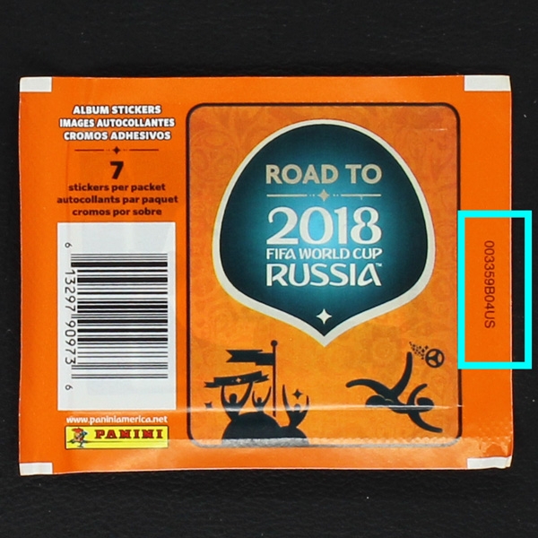 Road to Russia 2018 Panini USA Version + Nummer