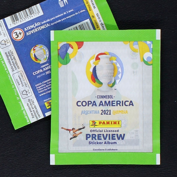 Copa America 2021 Review Panini Sticker Bag Brasil Version Sticker Worldwide