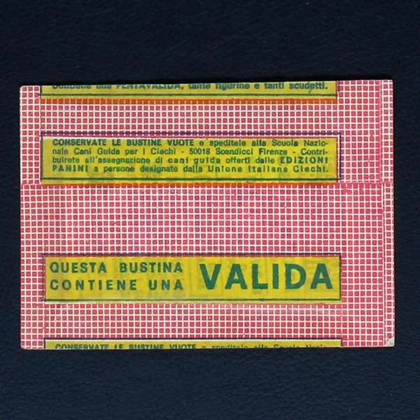 Calciatori 1969 Panini sticker bag