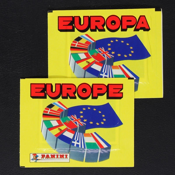 Europa 1989 Panini Sticker Tüten 2 Varianten