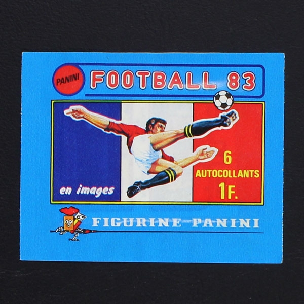 Football 83 Panini sticker bag French