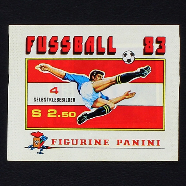 Fußball 83 Panini sticker bag Austria