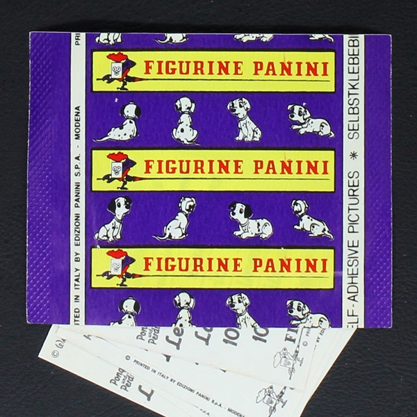 Pongo und Perdi 1980 Panini Sticker Tüte - 6 Versionen