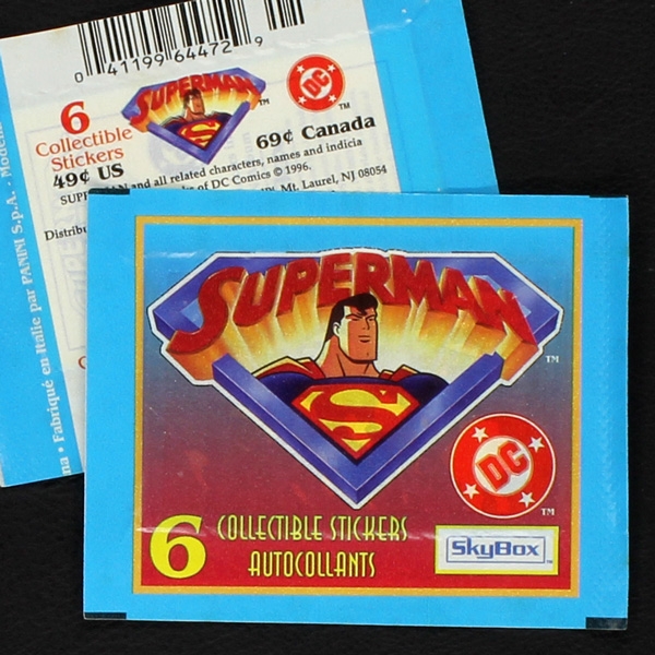 Superman 1996 Panini SkyBox Sticker Tüte