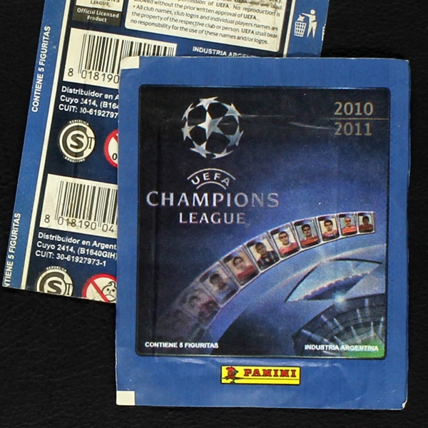 Champions League 2010 Panini sticker bag - Argentina Version