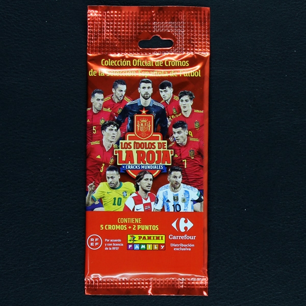 Los ídolos de La Roja Panini Sticker Tüte - Carrefour Folien Version