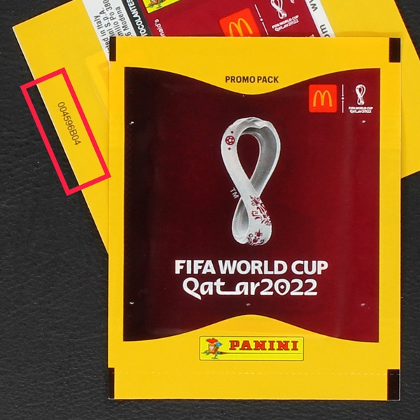 Qatar 2022 Panini sticker bag - McDonalds Version