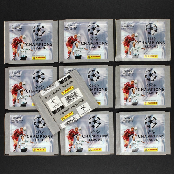 Champions League 2001 Panini 10 Sticker Tüten