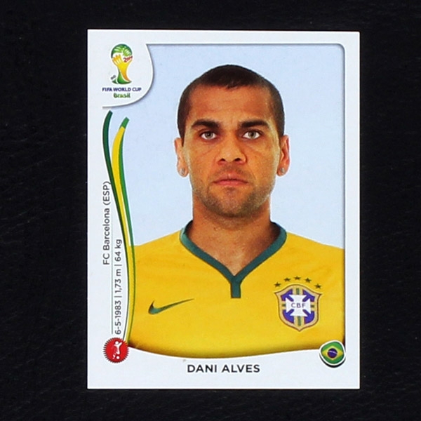 Brasil 2014 Nr. 037 Panini Sticker Dani Alves