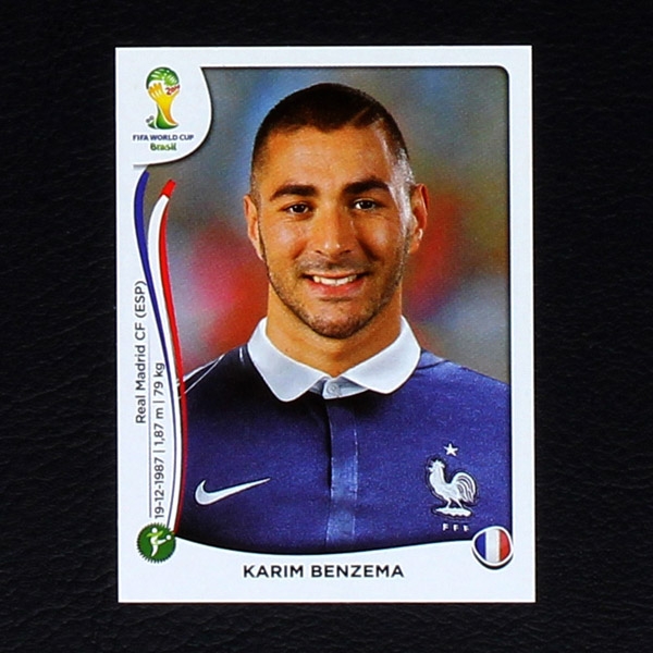 Brasil 2014 Nr. 392 Panini Sticker Benzema