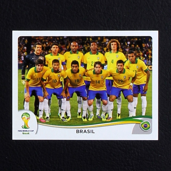 Brasil 2014 Nr. 033 Panini Sticker Brasil Team