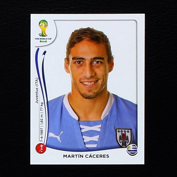 Brasil 2014 Nr. 266 Panini Sticker Caceres