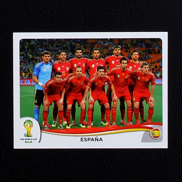 Brasil 2014 Nr. 109 Panini Sticker Espana Team