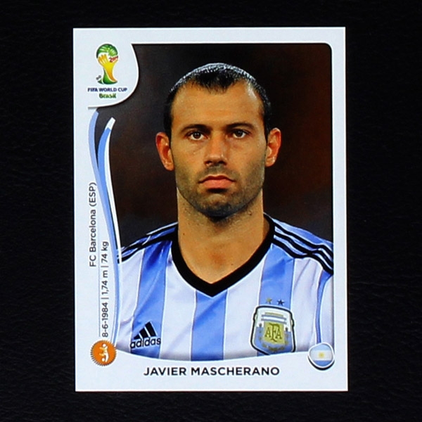 Brasil 2014 Nr. 421 Panini Sticker Javier Mascherano