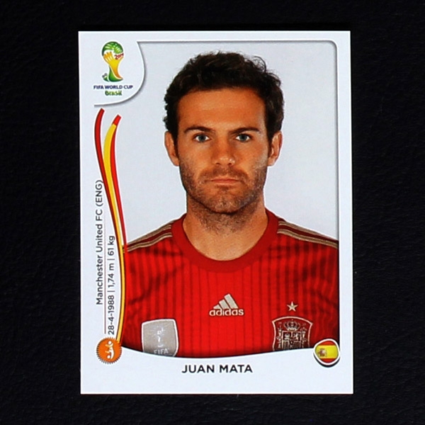 Brasil 2014 Nr. 123 Panini Sticker Juan Mata