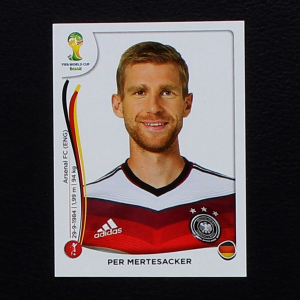 Brasil 2014 Nr. 492 Panini Sticker Per Mertesacker