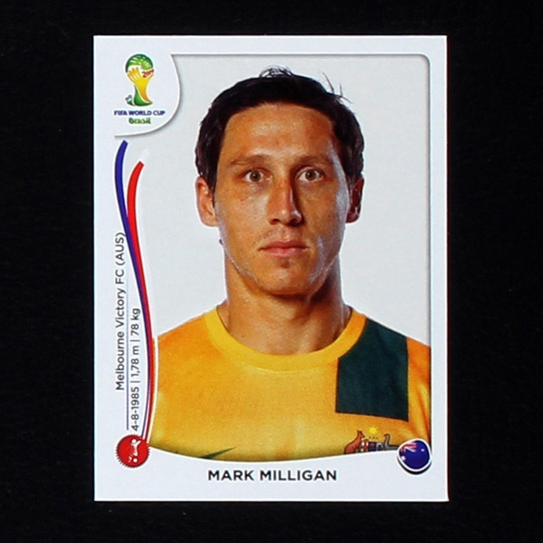 Brasil 2014 Nr. 170 Panini Sticker Mark Milligan